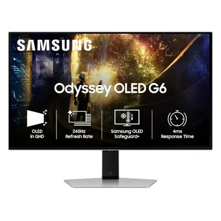 Samsung Odyssey G6 LS27DG610SWXXL 27" 240Hz 0.03ms OLED 2K QHD Gaming Monitor