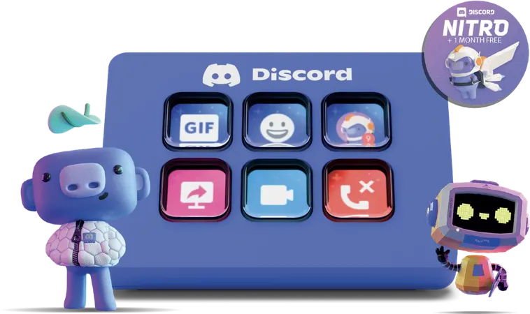 ELGATO STREAM DECK MINI DISCORD EDITION | 6-KEY CONTROLLER WITH PRE-INSTALLED DISCORD ACTIONS, INCLUDES 1-MONTH DISCORD NITRO, IDEAL FOR VOICE, STREAM & CHAT CONTROL 10GAI9931