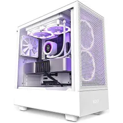 NZXT H5 FLOW RGB MID-TOWER ATX CABINET WHITE