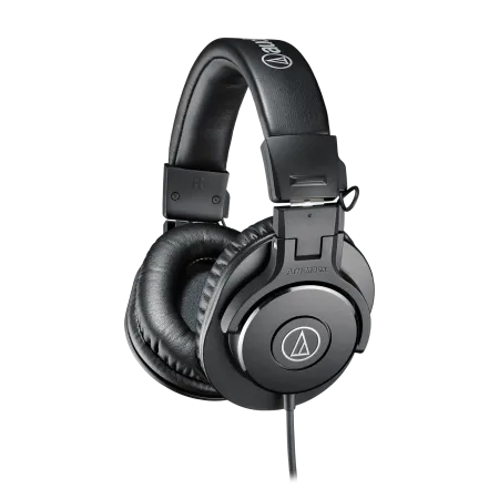 Audio-Technica Ath-M30X Wired On Ear Headphones Without Mic (Black)