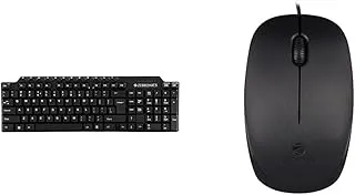 ZEBRONICS ZEB-KM2100 Multimedia USB Keyboard Comes with 114 Keys Including 12 Dedicated Multimedia K