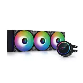 DAWG L360 ARGB 360mm CPU Liquid Cooler ( With LCD Display ) ( Black )