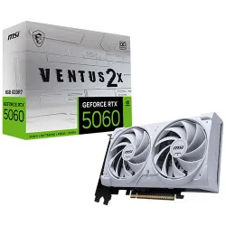 MSI RTX 5060 Ventus 2X OC White 8GB GDDR7 Graphics Card (G5060-8V2CW)