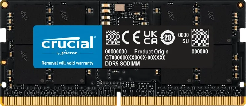 Crucial 16GB DDR5 4800MHz CL40 Laptop Memory CB16GS4800
