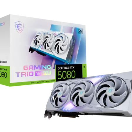 Msi Rtx 5080 Gaming Trio Oc White 16Gb GDDR7 Graphics Card