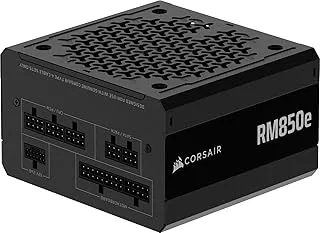 CORSAIR RM850e Fully Modular Low-Noise ATX Power Supply - ATX 3.1 & PCIe 5.1 Compliant - 105°C-Rated Capacitors - Cybenetics Gold Efficiency (Black)