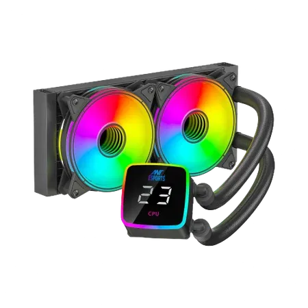 Ant Esports ICE-Flow 240 ARGB CPU Liquid Cooler - Black