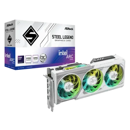 ASRock Intel Arc B580 Steel Legend 12GB OC Graphics Card (B580-SL-12GO)