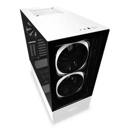 NZXT H510 Elite With TG And RGB LED Strip ATX Mid Tower Cabinet (White Black)