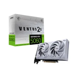MSI RTX 5060 Ventus 2X OC White 8GB GDDR7 Graphics Card (G5060-8V2CW)