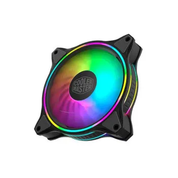 Cooler Master MasterFan MF120 Halo 2 Case Fan - 120mm Black Fan | Dual Loop ARGB LED Rings | Rifle Bearing | 2050 RPM | Computer Case Fan | ARGB Lighting Controlled Via Motherboard