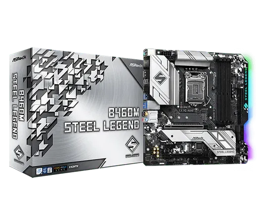 ASROCK B460M STEEL LEGEND INTEL LGA1200 MOTHERBOARD