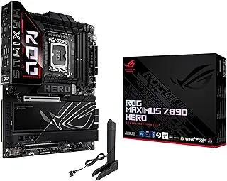 ASUS Intel ROG Maximus Z890 Hero ATX Motherboard, 22+1+2+2 Power Stages, DDR5 Slots, PCIe 5.0 with Full Support for Next-gen GPUs, six M.2 Slots, WiFi 7, AI Overclocking, PCIe Slot Q-Release Slim