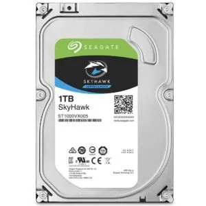 Seagate Skyhawk 1 TB Surveillance Internal Hard Drive HDD – 3.5 Inch SATA 6 Gb/s 64 MB Cache for DVR NVR Security Camera System