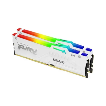 Kingston Fury Beast RGB 32GB (2x16GB) 6000MHz DDR5 CL30 RAM – White