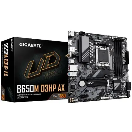 GIGABYTE B650M D3HP PCIe 4.0 Ultra Durable AMD AM5 DDR5 Micro-ATX Motherboard