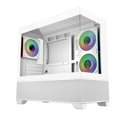 Cooler Master Elite 490 White ARGB M-ATX Mini Tower Case