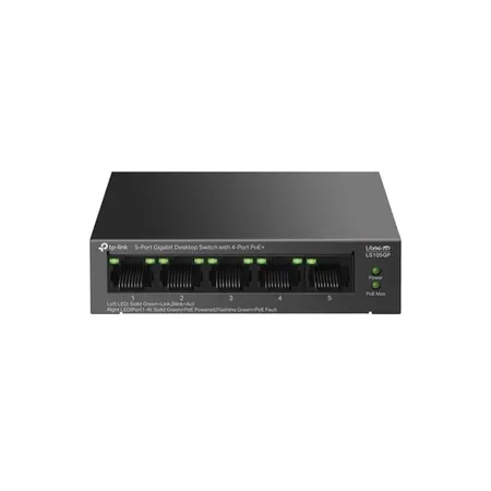 TP-Link LS105GP 5-Port Gigabit Desktop Ethernet Switch with 4-Port PoE+