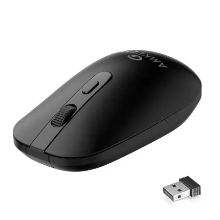 Amkette Hush Pro Edge Wireless Mouse (Black)