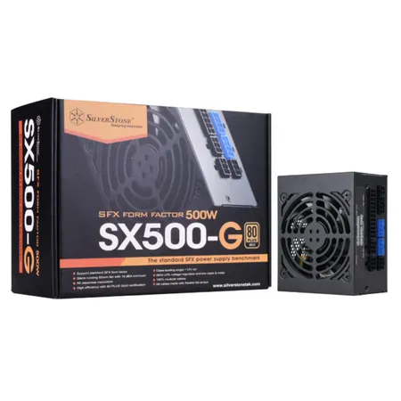 SILVERSTONE SST-SX500-G 500W SFX 80+ Gold Fully Modular Power Supply (500 W)