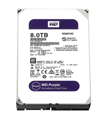 WESTERN DIGITAL 8TB SURVEILLANCE INTERNAL SATA HARD DRIVE