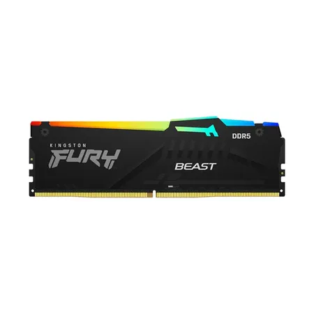 Kingston Fury Beast RGB XMP 16GB (16GBx1) DDR5 5200MHz Desktop RAM (Black) KF552C40BBA-16