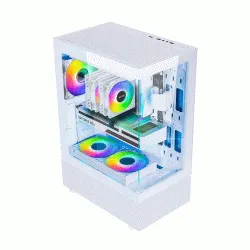 Ant Esports Crystal Z2 Mid-Tower Cabinet – White...