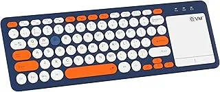 EVM EnMagica Wireless Keyboard 2.4G + Bluetooth 5.0, 78 Keys, Lightweight, USB Receiver, Dual-Mode, Customized Layout, Battery Powered - for Home, Office, Travel - 1-Warranty (EVM-WLK-027)