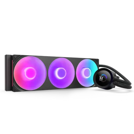 NZXT Kraken Plus 360 RGB 360mm AIO Liquid Cooler - Black