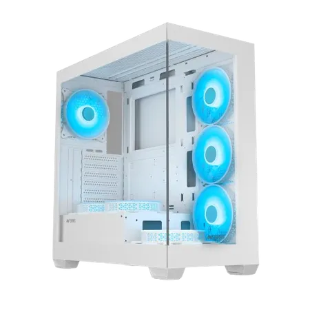 ANT ESPORTS CRYSTAL X7 ATX CABINET WHITE