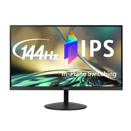 Acer SA272 P1 27 Inch Full HD IPS Ultra Slim (7.2mm Thick) Backlit LED Monitor I Zero Frame I 144Hz Refresh I 1 MS VRB I AMD FreeSync I 1xHDMI 1xVGA I Speakers I Eye Care I Eco Display