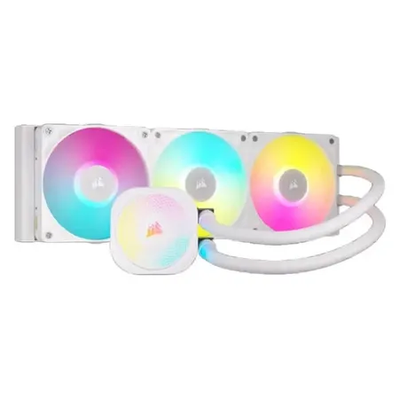CORSAIR iCUE Link Titan 360 RX RGB 360mm CPU Liquid Cooler ( With LCD Display ) ( White )