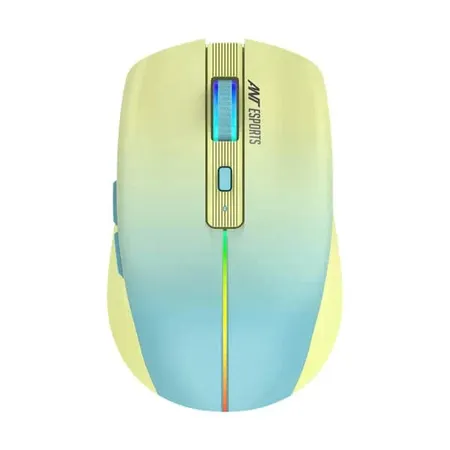 ANT ESPORTS GM400W Wireless Ambidextrous RGB Gaming Mouse ( GM400W-RGB-DULL-YELLOW ) ( 3200DPI / 6 Macro Buttons ) ( Dull Yellow )