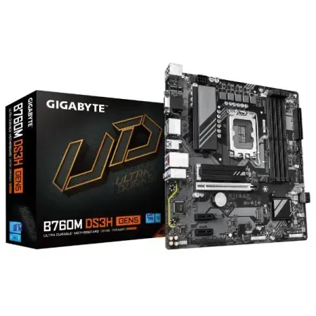 Gigabyte B760m Ds3h Ddr5 Intel 13th And 12th Gen Lga 1700 M-atx Motherboard Supports Intel 12th, 13th & 14th Gen Processors