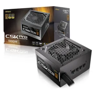 Antec CSK1000 PRO 1000 Watt 80 Plus Gold ATX 3.1 Fully Modular PCIe 5.1 Compatible Power Supply