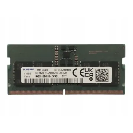 Samsung 8GB DDR5 RAM 5600MHz CL46 1Rx16 262 Pin SO-DIMM Laptop Memory Module (Pulled Out)