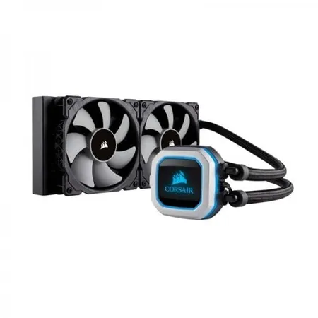 CORSAIR H100i Pro RGB 240mm CPU Liquid Cooler (Black)