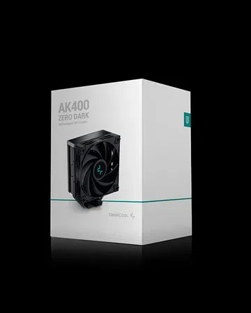 DeepCool AK400 ZERO DARK Performance CPU Cooler - Black (R-AK400-BKNNMN-G-2)