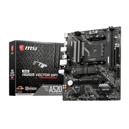 MSI MAG A520M Vector WiFi AM4 Micro ATX Motherboard