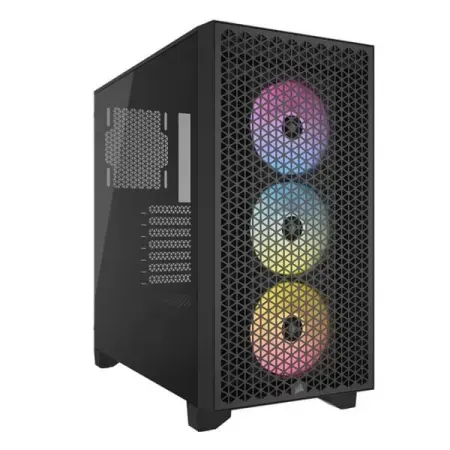 Corsair 3000D RGB Airflow Tempered Glass Mid-Tower ATX Case - Black