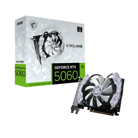 MSI GeForce RTX 5060 Ventus 2X OC White 8GB GDDR6 Graphics Card