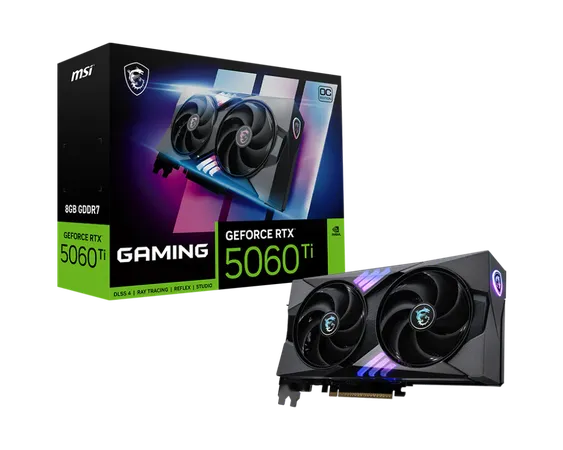 MSI RTX 5060 Ti Gaming OC 8GB GDDR7 Graphics Card