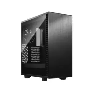 Fractal Design Define 7 Compact Black Mid‑Tower Cabinet with USB Type‑C, Sound‑Dampened Steel Panels, ATX Support & Up to 360 mm Radiator Support