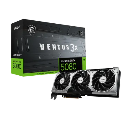 MSI RTX 5080 Ventus 3X OC Plus 16GB GDDR7 Graphics Card