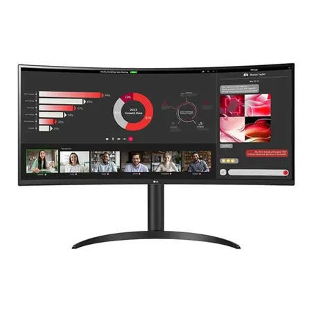 LG 34WR55QC-B 34 Inch 2K WQHD IPS Panel 100Hz 99% SRGB 5MS AMD Freesync Professional Curved Monitor
