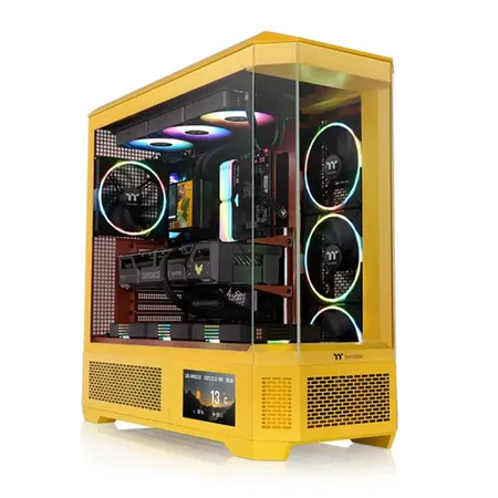 Thermaltake View 600 E-ATX Full Tower 4 Tempered Glass Panels Computer Case - Butter Caramel