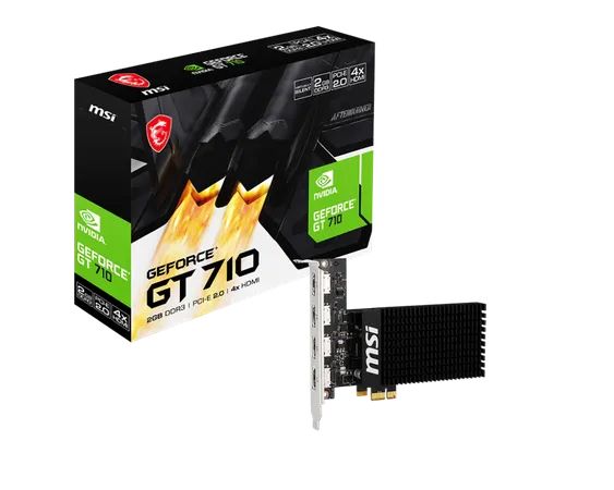 MSI GEFORCE GT 710 2GD3H 4HDMI GRAPHICS CARD