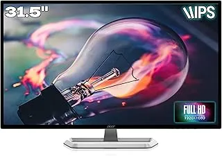 acer EB321HQ 31.5 Inch (80.01 Cm) IPS Full HD Backlit LED LCD Monitor I 300 Nits Brightness I HDMI, VGA Ports I Eye Care Features, Blue Light Filter, Flickerless (Black)