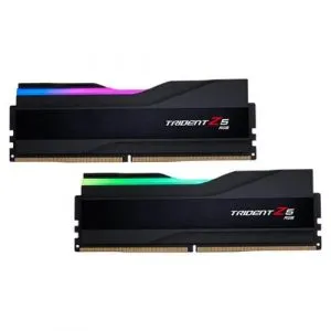 GSKILL TRIDENT Z5 RGB (INTEL XMP) 32GB (2 X 16GB) SDRAM DDR5-6000 CL30-40-40-96 1.35V DUAL CHANNEL DESKTOP MEMORY/RAM F5-6000J3040F16GX2-TZ5RK (BLACK)