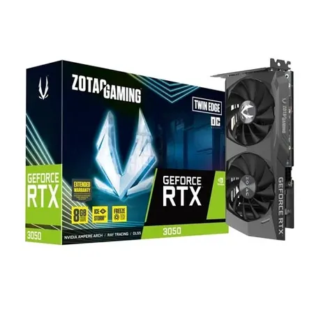 Zotac Gaming GeForce RTX 3050 Twin Edge OC 8GB GDDR6 128-Bit Graphics Card